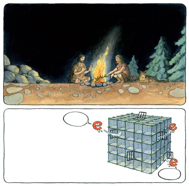 The heating of stones empties the traps in crystal structures 